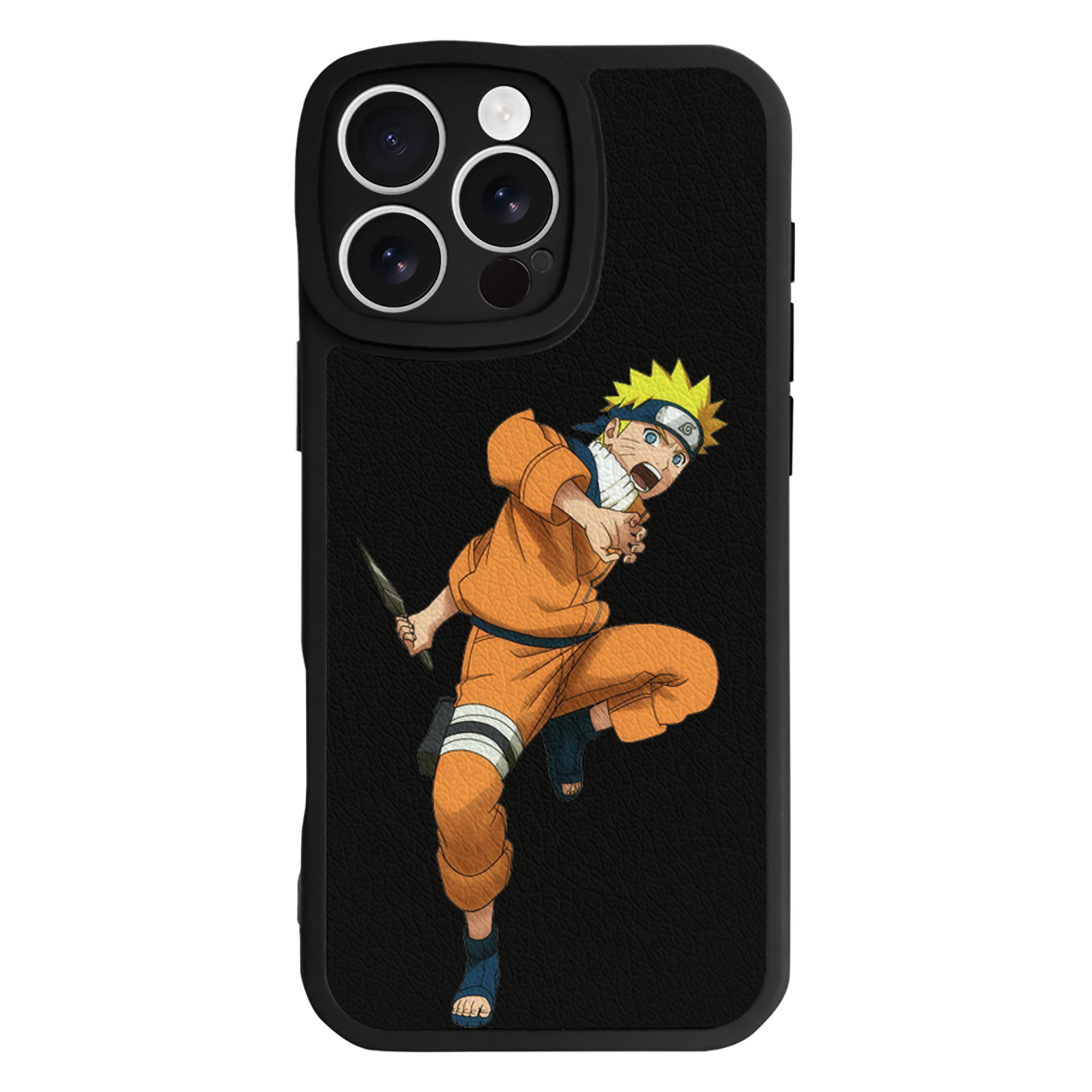 （画像用） NARUTO -ナルト- うずまき ナルト Uzumaki Naruto 【iPhone 16シリーズ対応】シリコンスマホケース（レザー調） 材質：シリコン